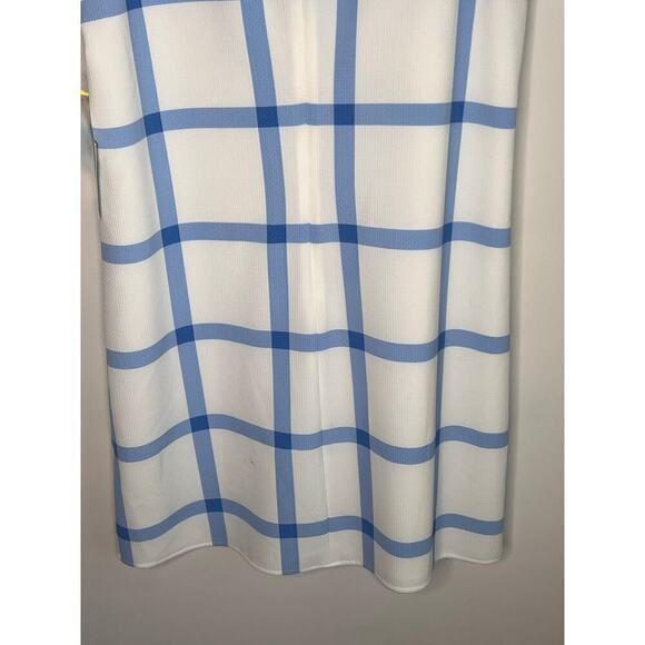 NWT CeCe Spring Meadow Floral Grid Dress New Ivory Women's Size 12 - Picture 12 of 12